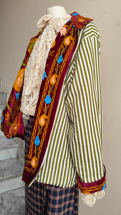 Giacca Boho con Tasche Laterali