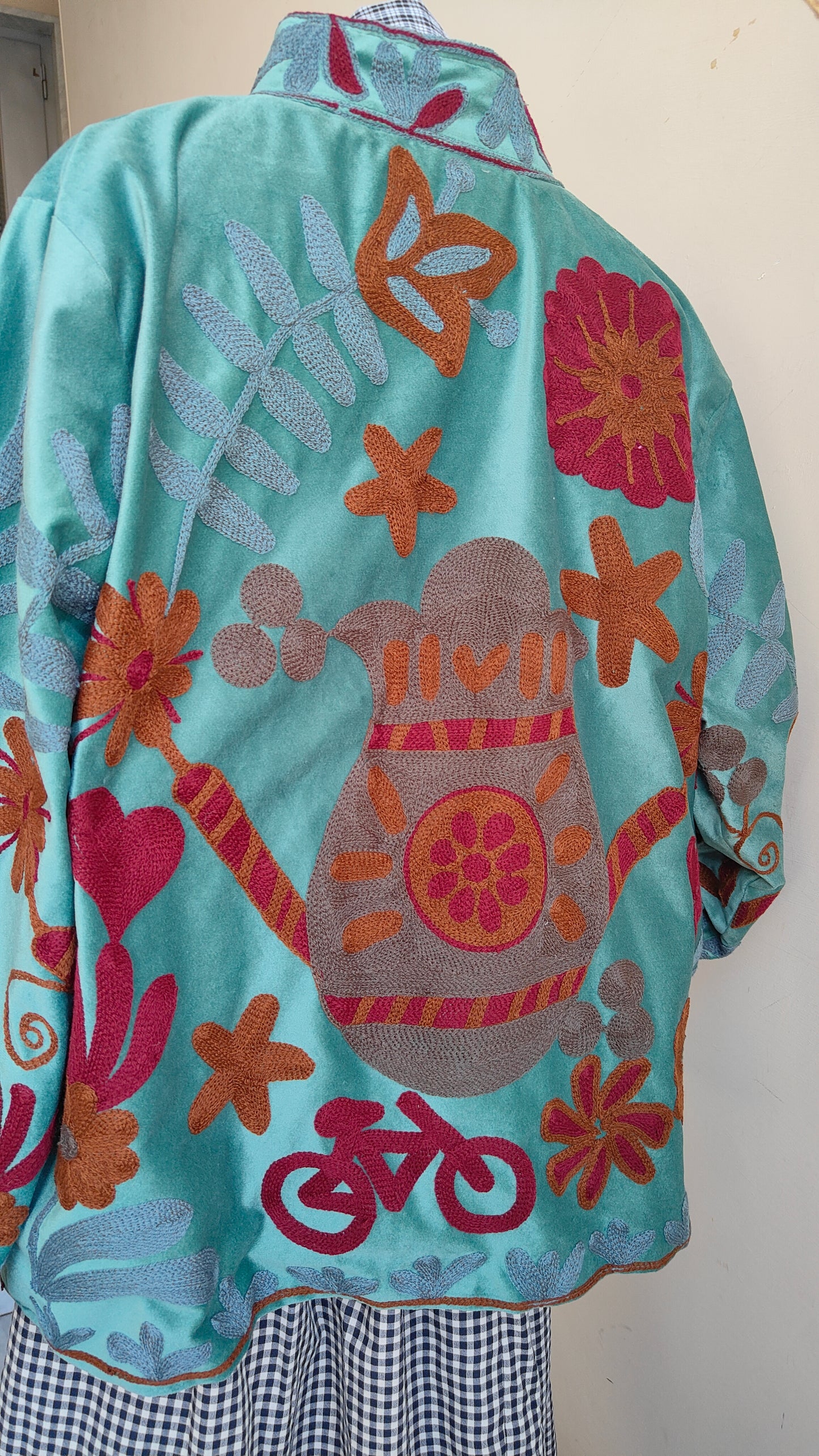 Giacca Boho con Tasche Laterali