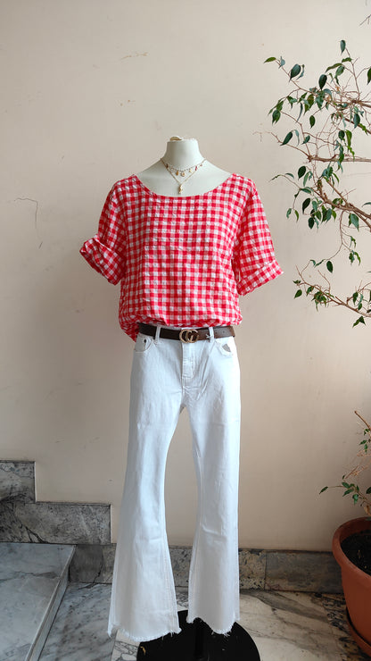 Camicia Vichy bottoni