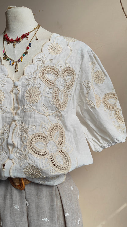 Blusa Ricamo Fleur