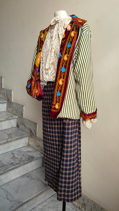 Giacca Boho con Tasche Laterali