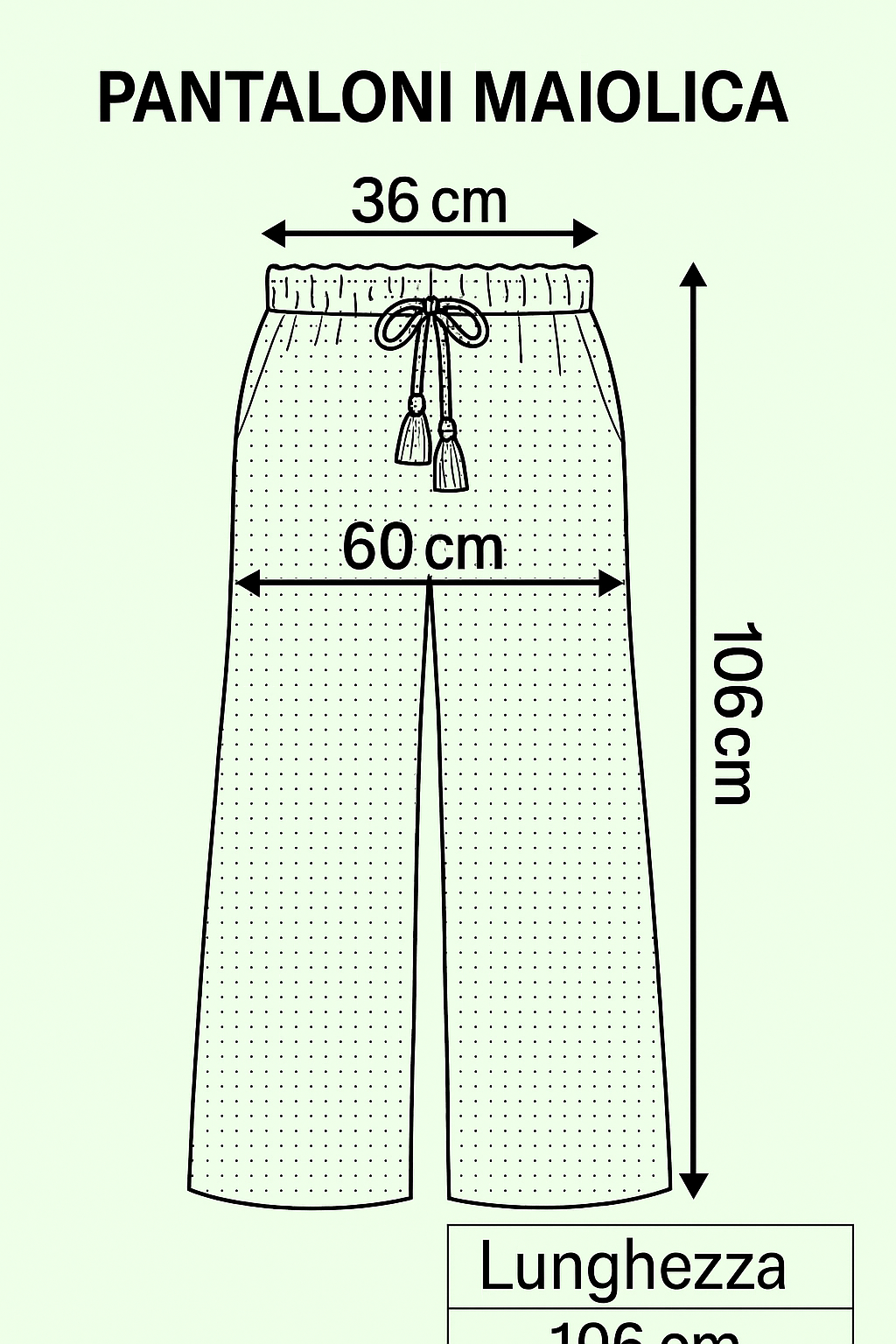 Pantaloni Maiolica