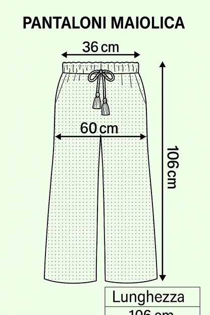 Pantaloni Maiolica