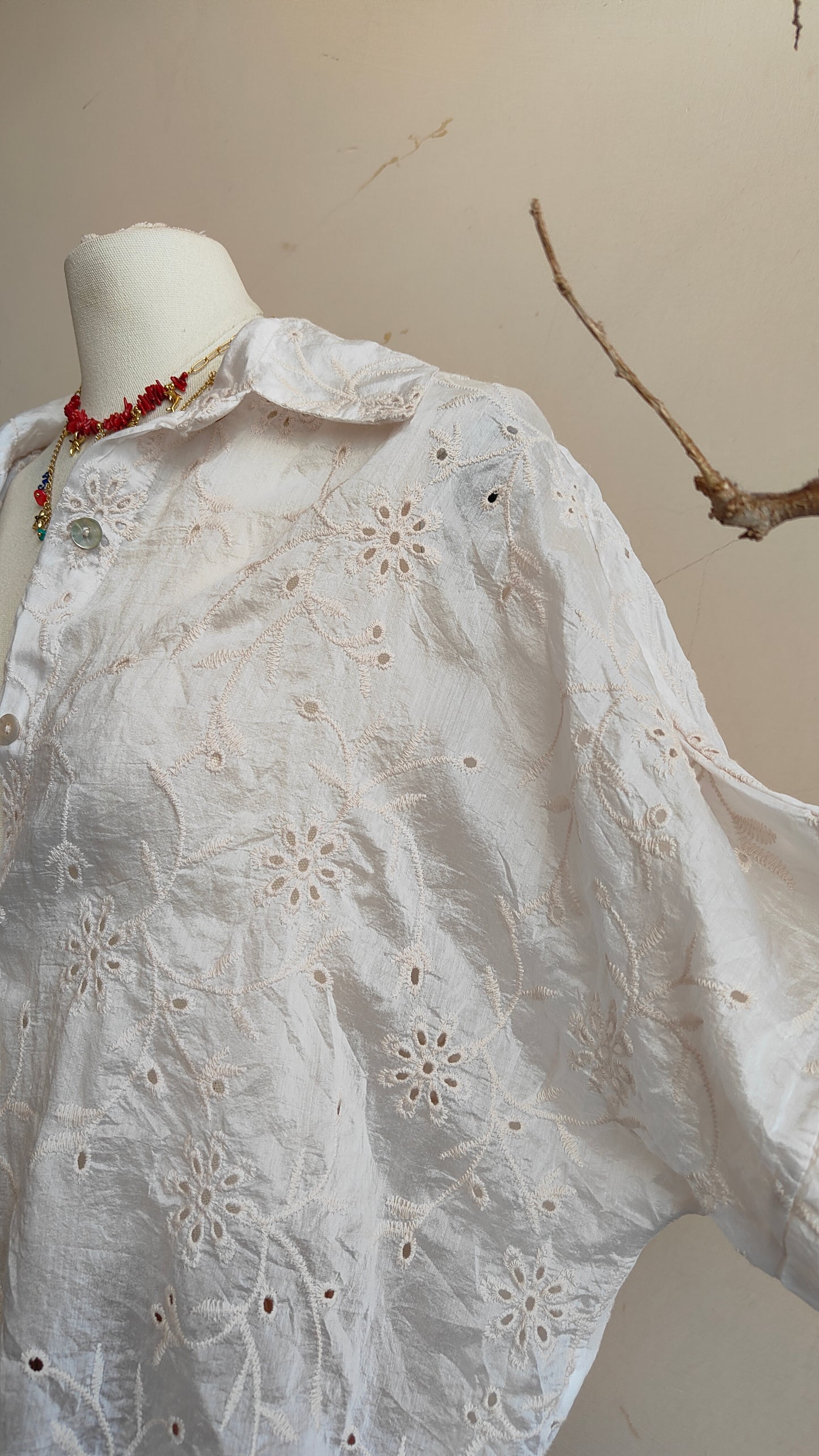 Camicia Ricamo Flora