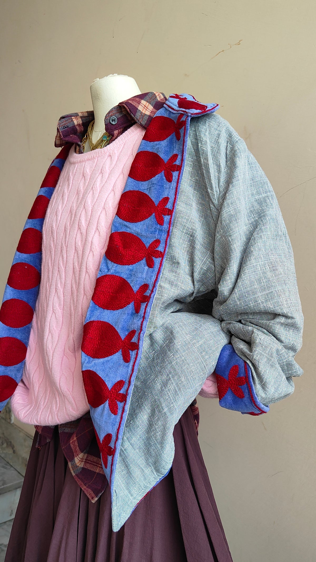 Giacca Boho con Tasche Laterali