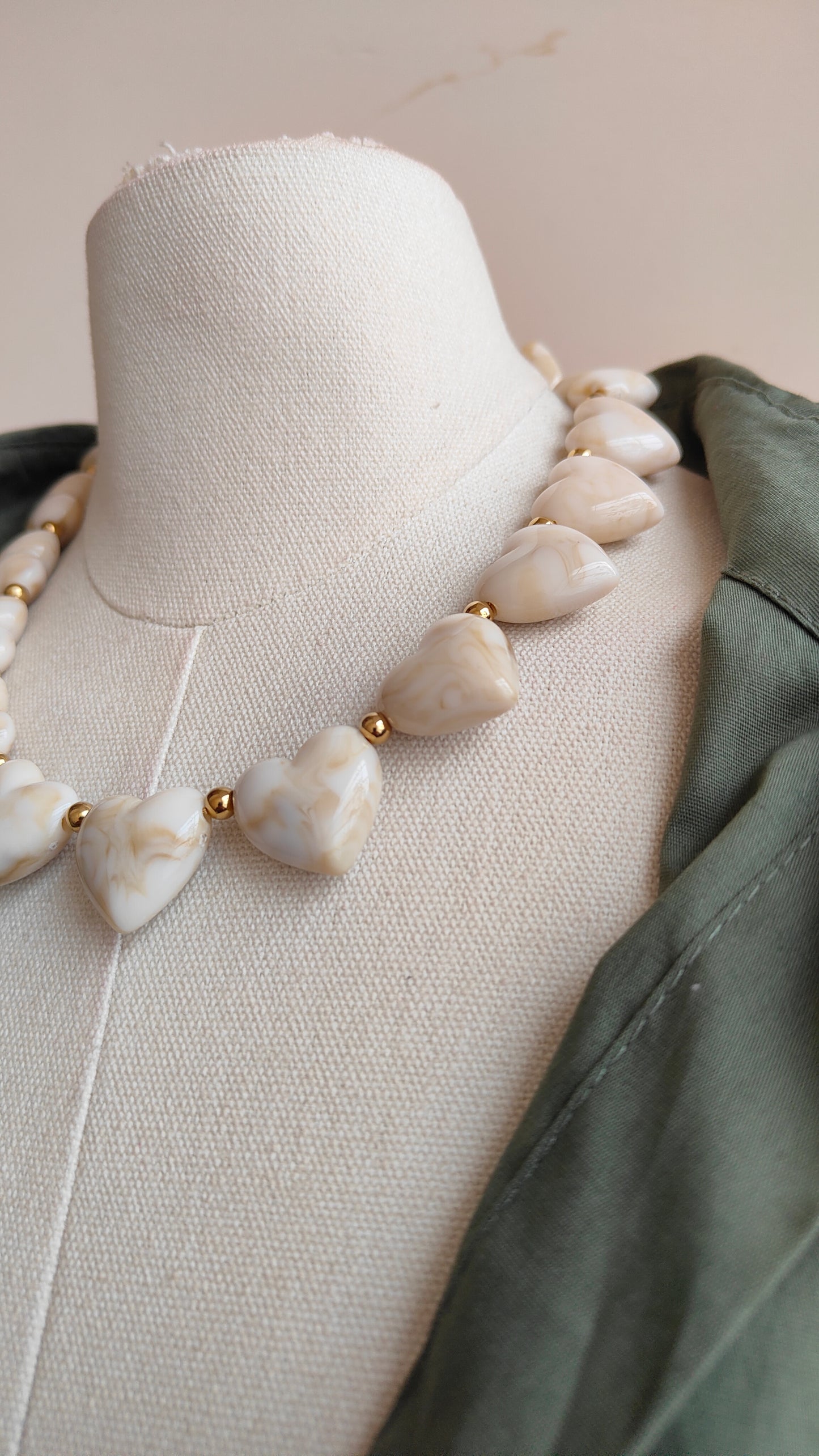 Collana Cuore Avorio