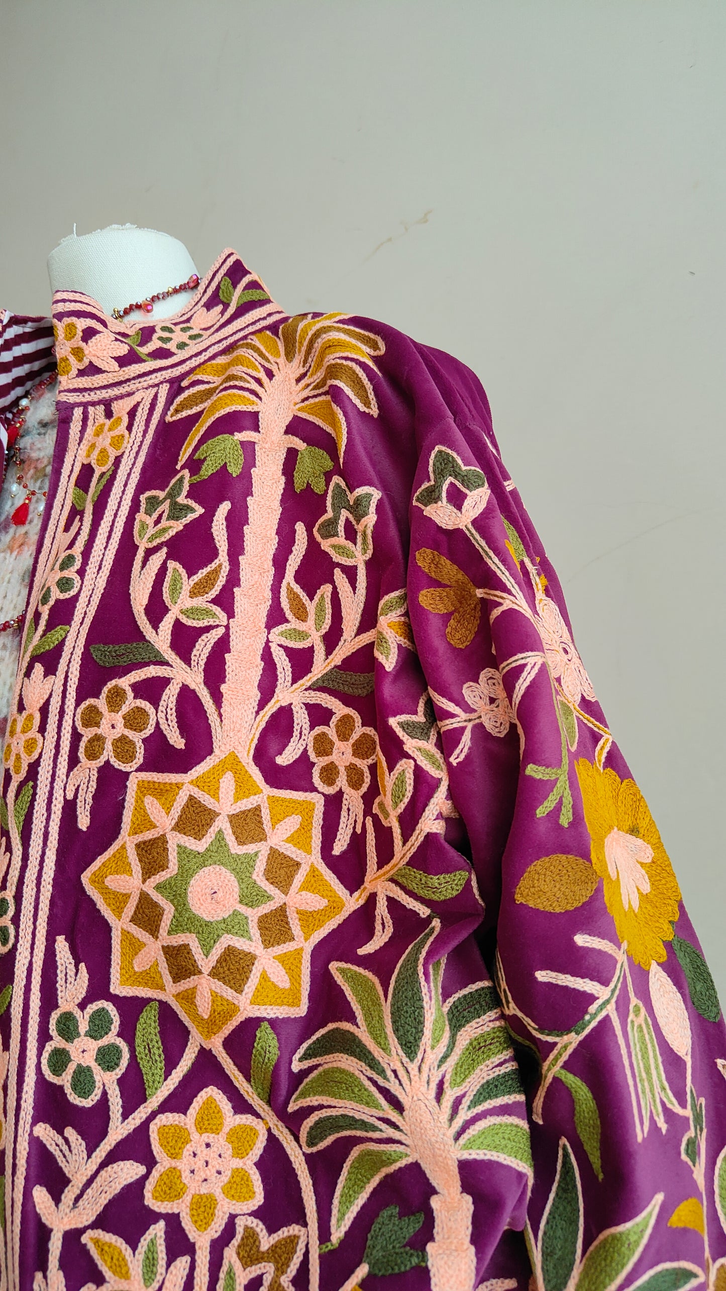 Giacca Boho con Tasche Laterali