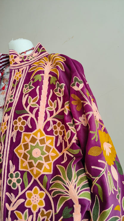 Giacca Boho con Tasche Laterali