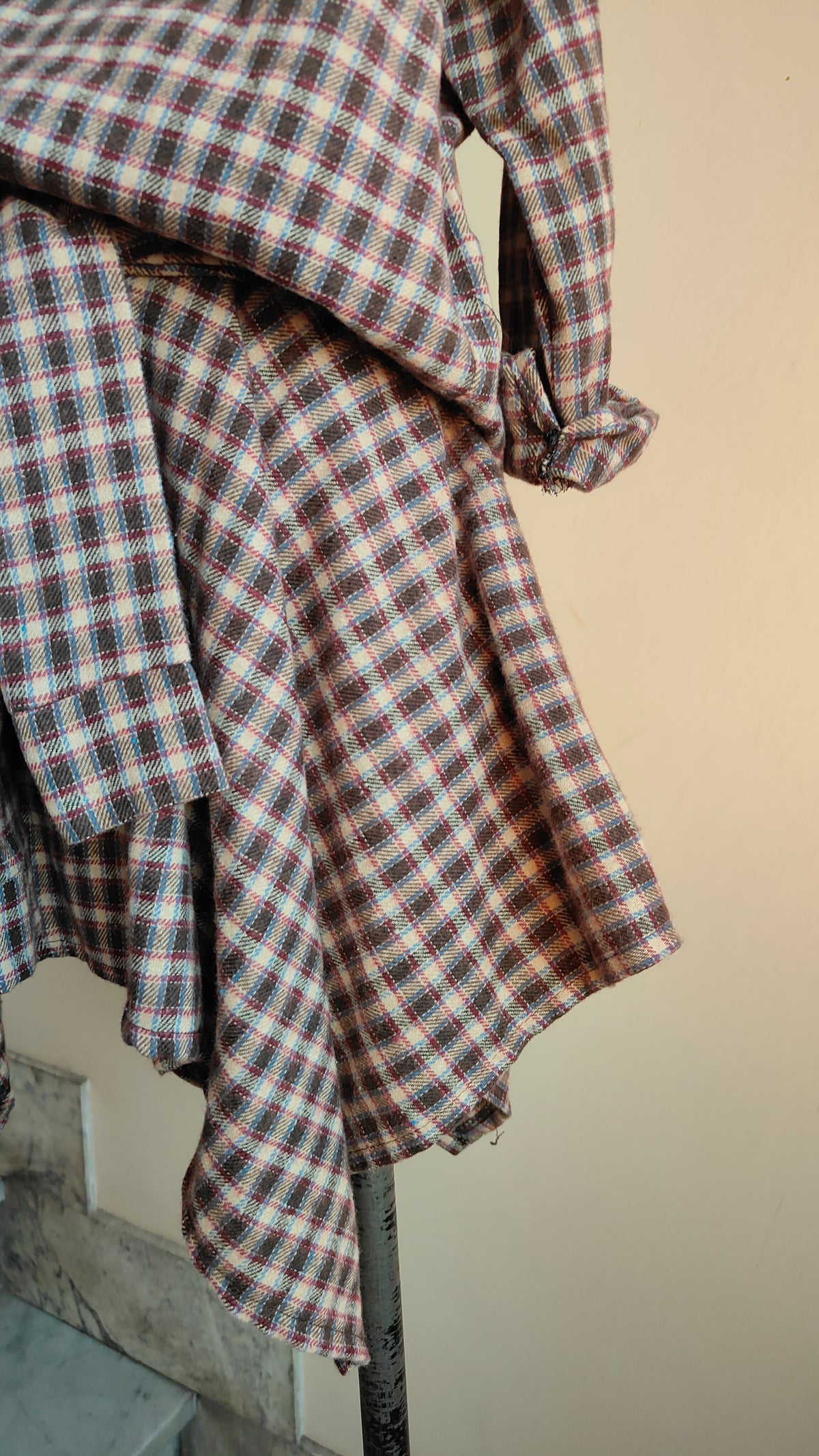 COMPLETO CHECK – CAMICIA & GONNA ASIMMETRICA