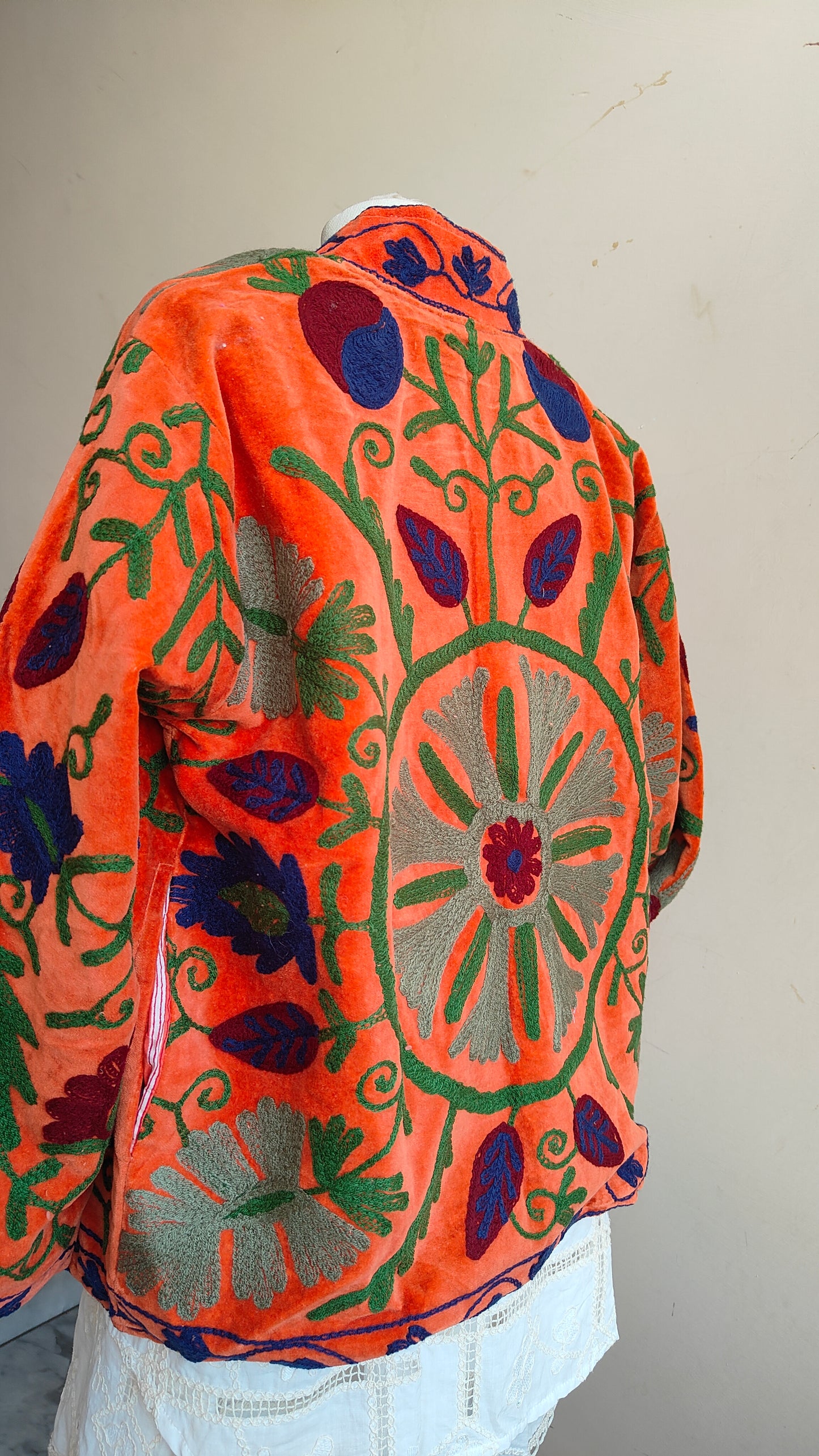 Giacca Boho con Tasche Laterali