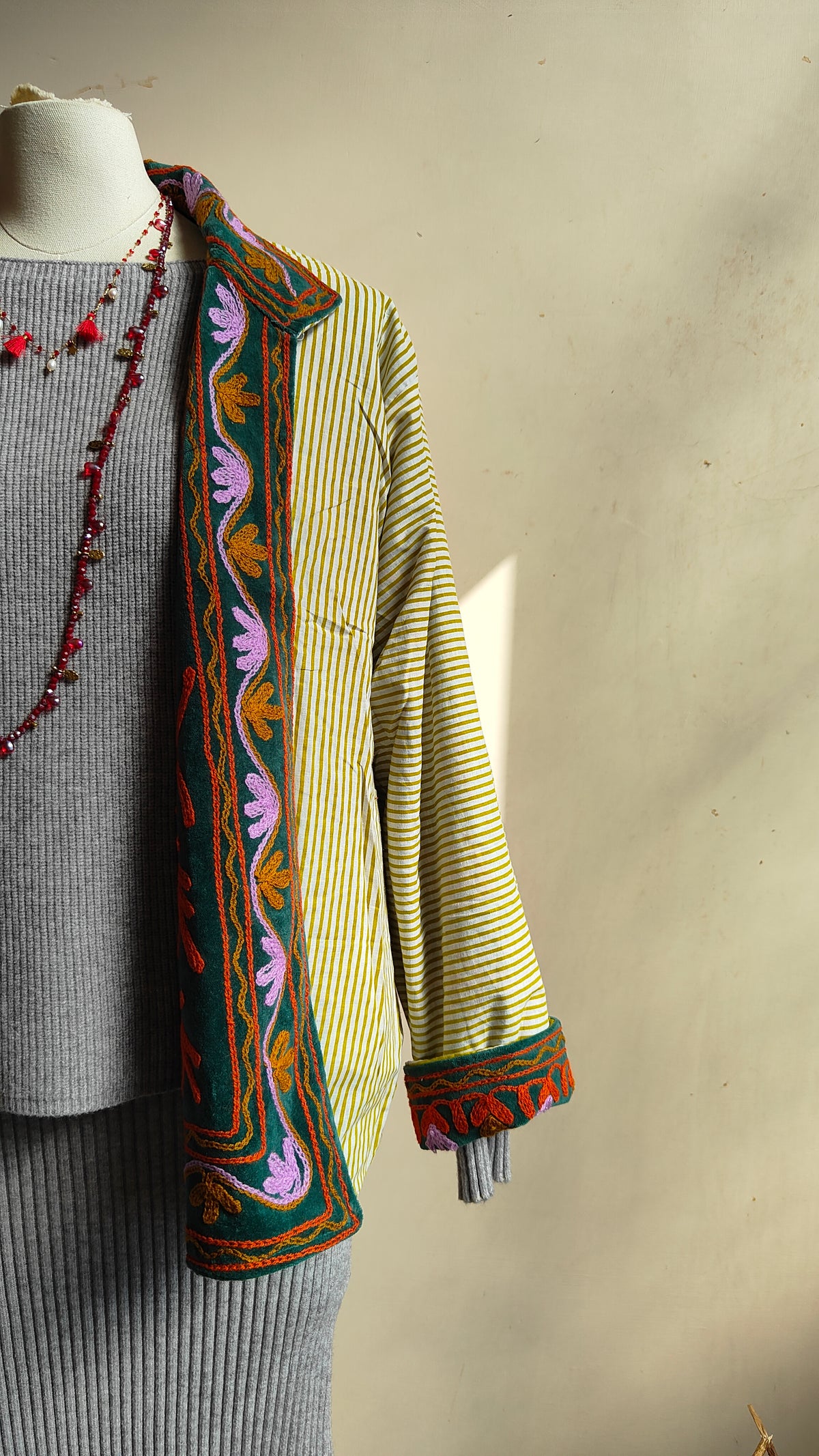 Giacca Boho con Tasche Laterali