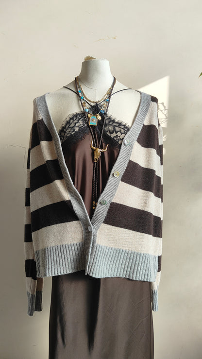Cardigan Riviera a righe