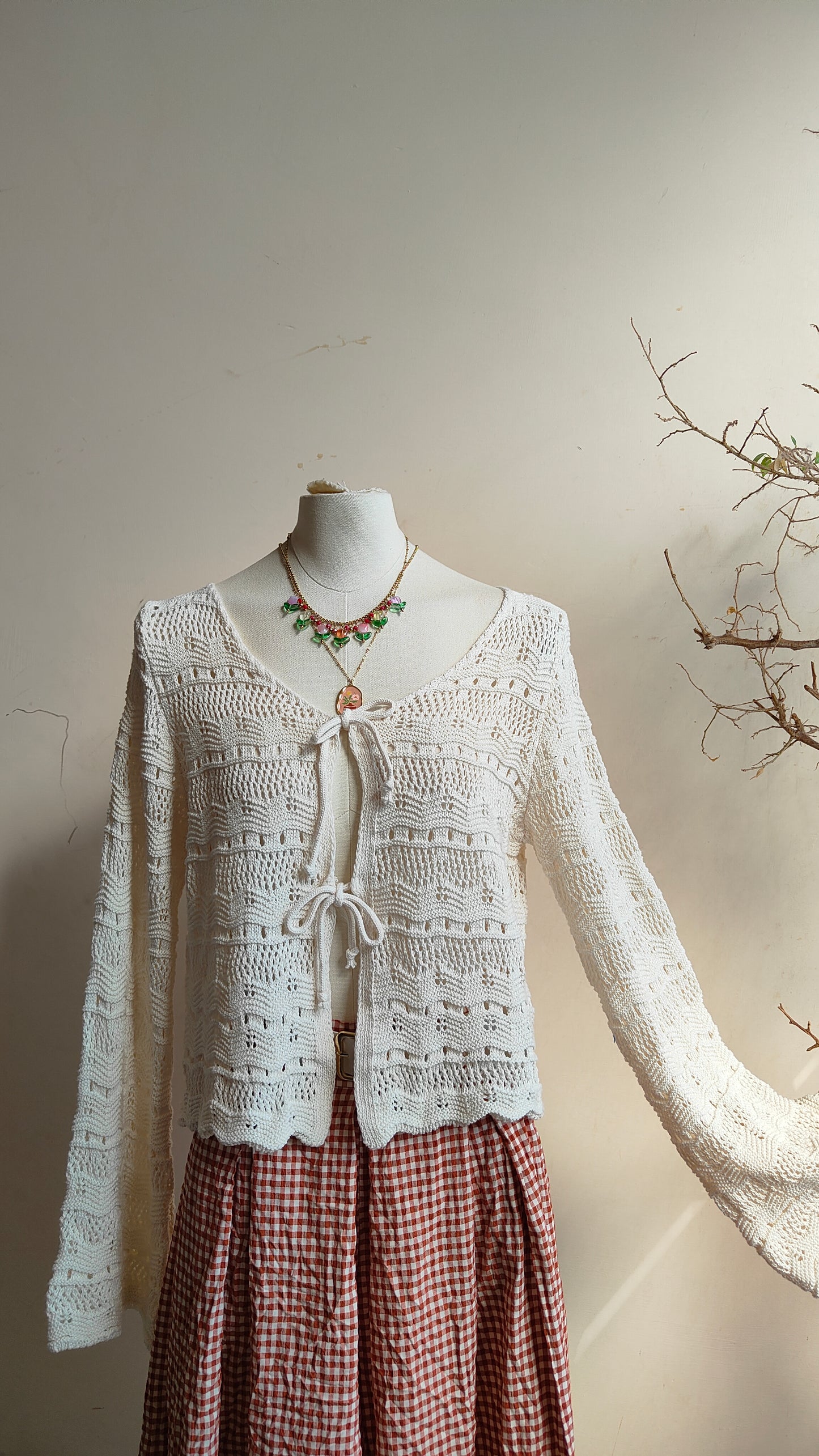 Cardigan Fili di Nuvol in cotone