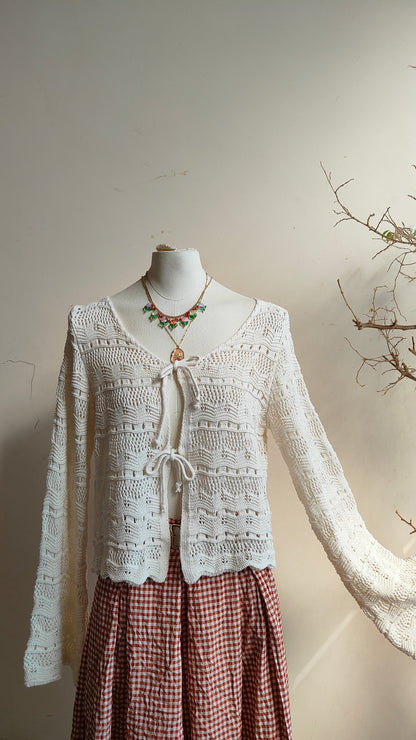 Cardigan Fili di Nuvol in cotone