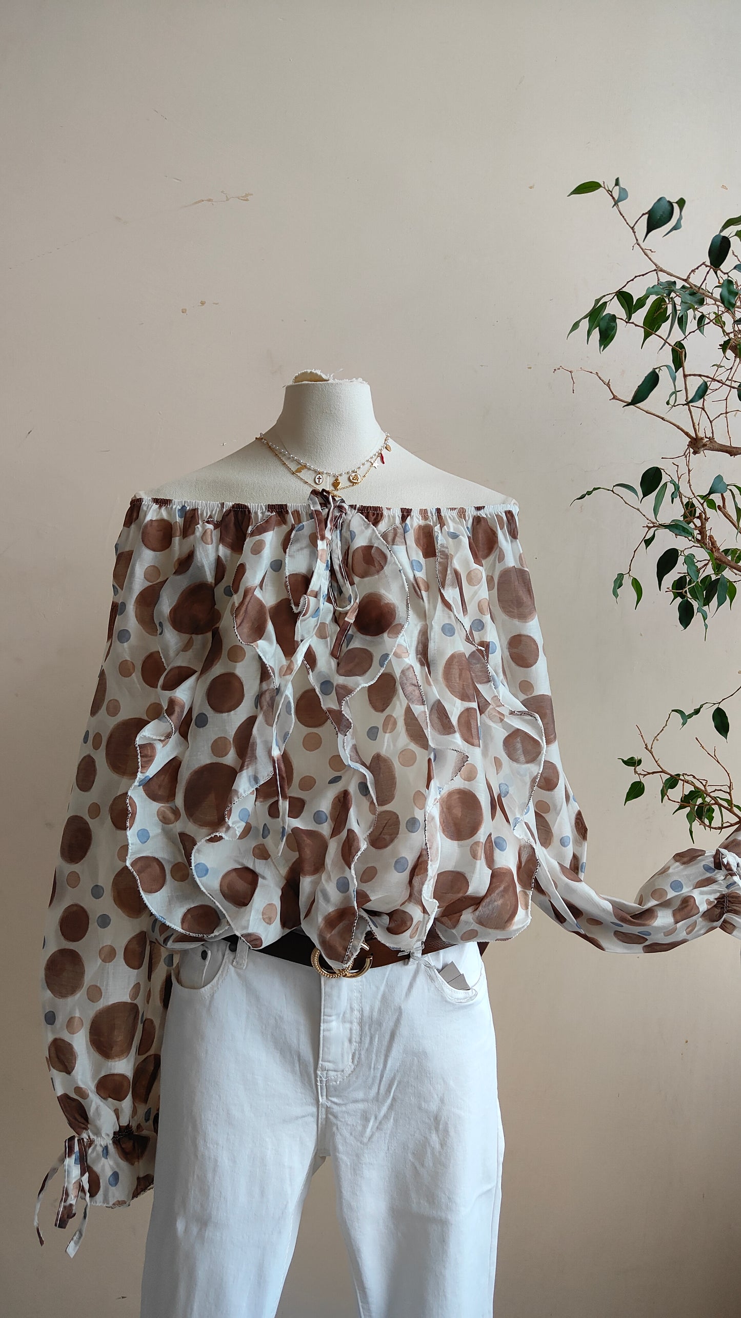 Blusa Capri Pois