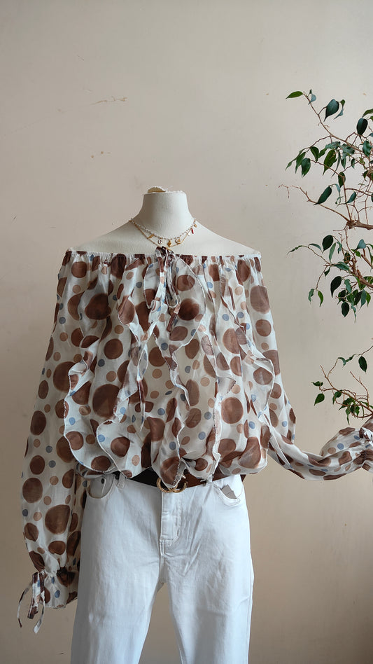 Blusa Capri Pois
