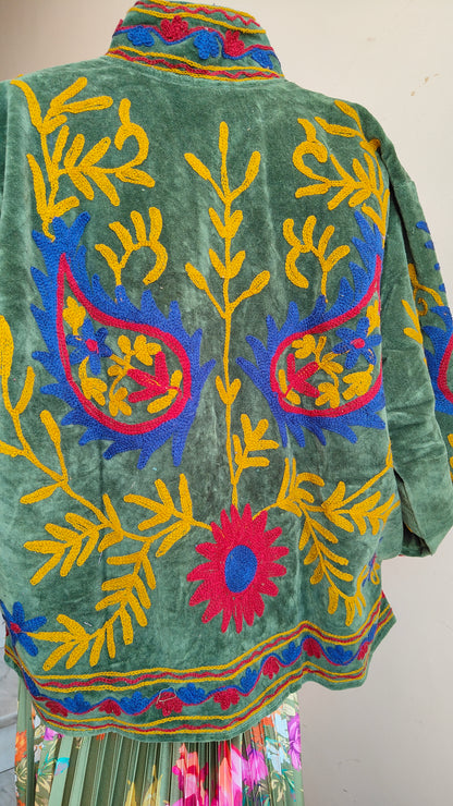 Giacca Boho con Tasche Laterali