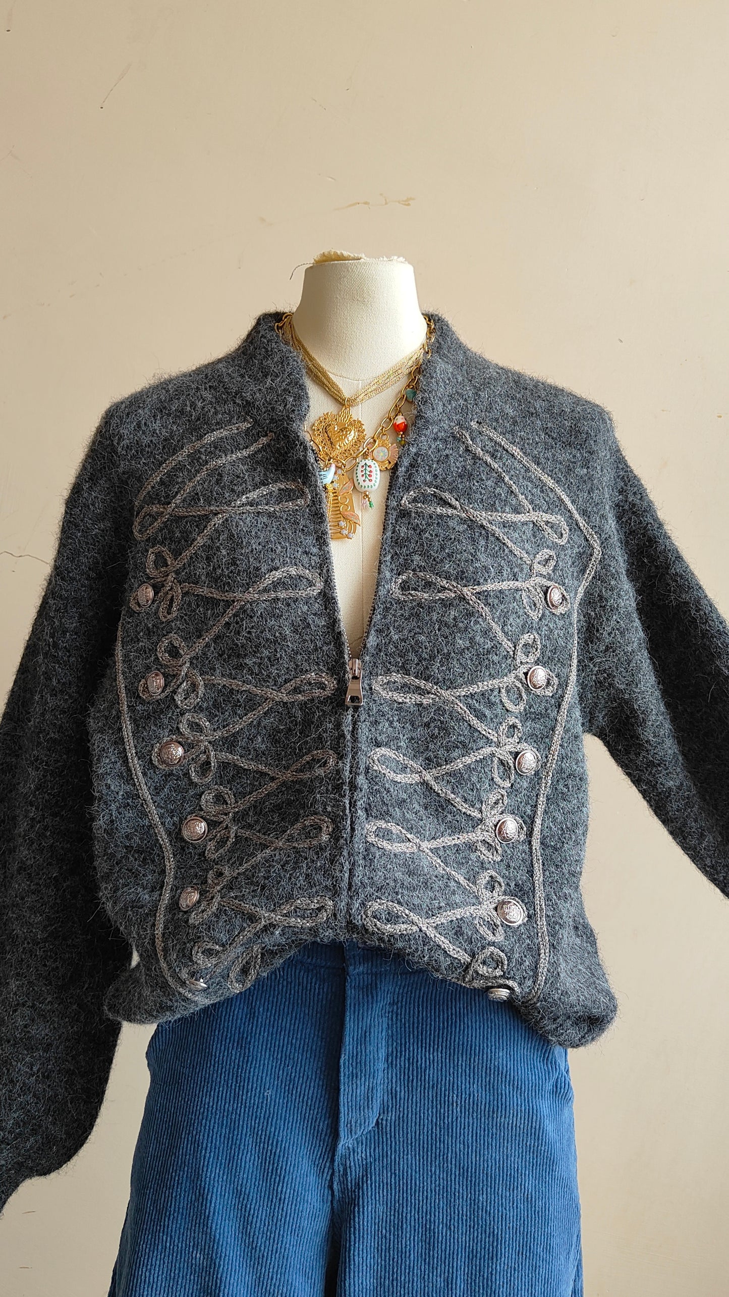 Cardigan Militaire
