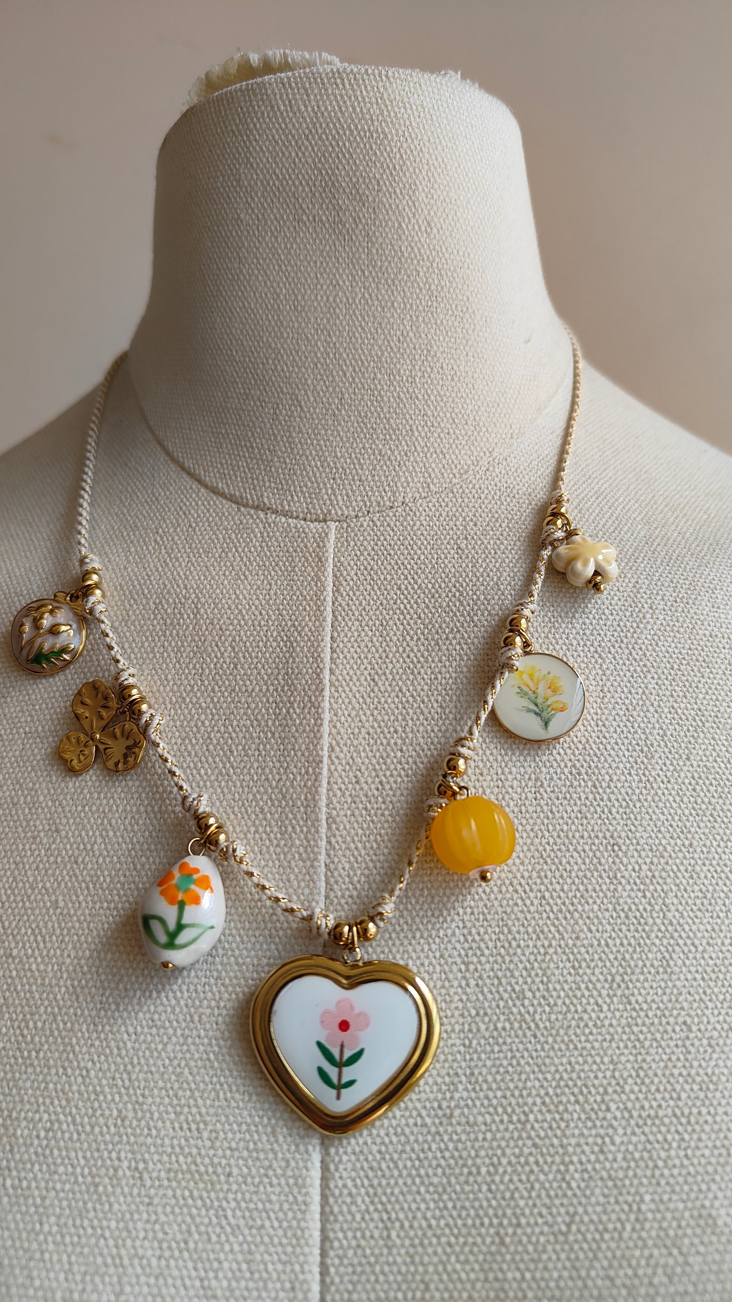 Collana Cuore Botanico