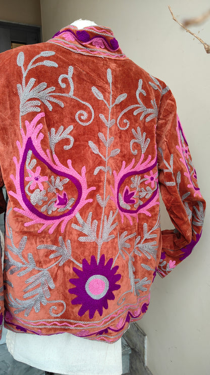 Giacca Boho con Tasche Laterali