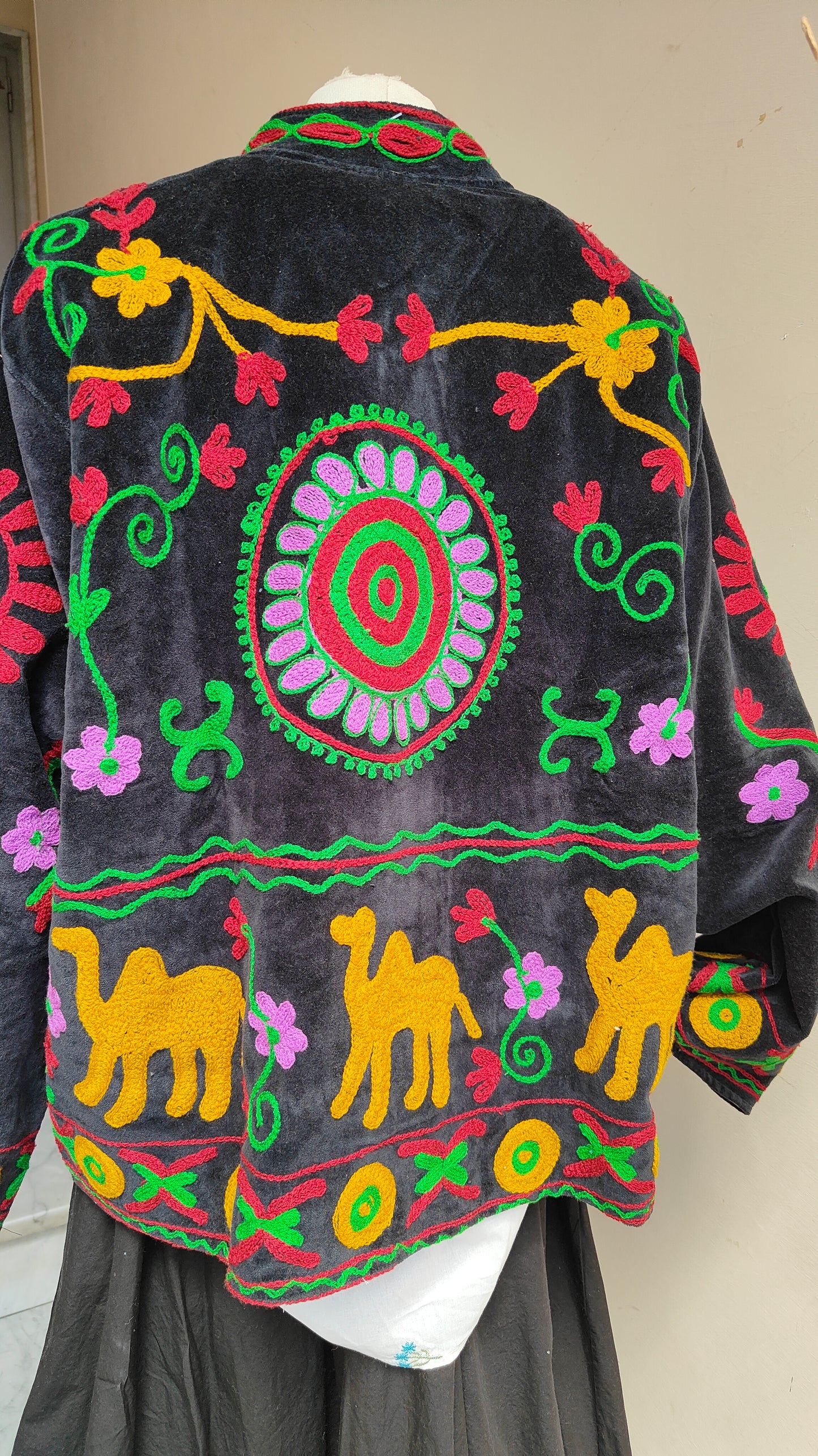 Giacca Boho con Tasche Laterali