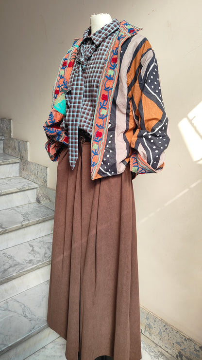 Giacca Boho con Tasche Laterali
