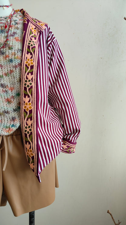 Giacca Boho con Tasche Laterali