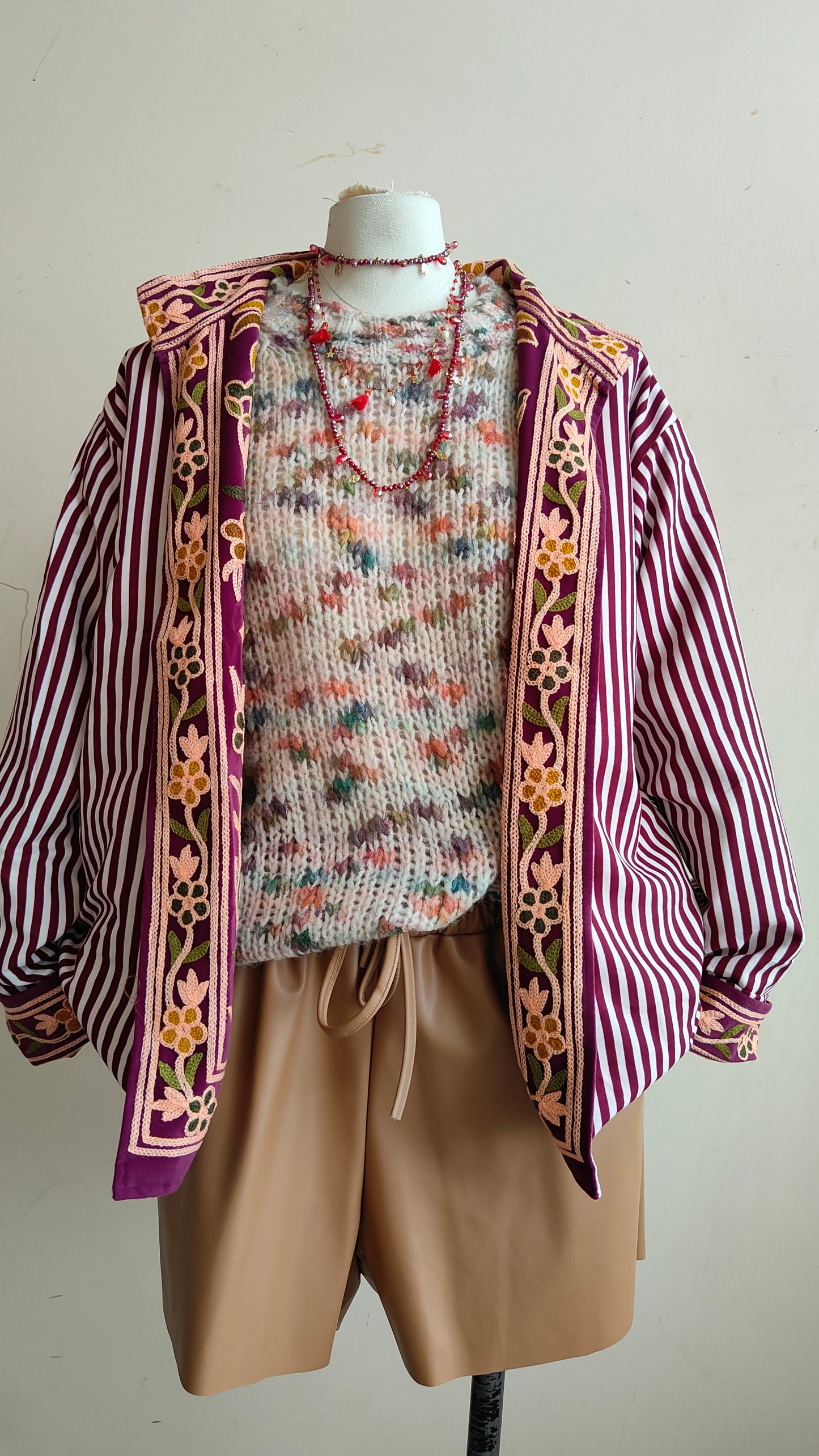 Giacca Boho con Tasche Laterali
