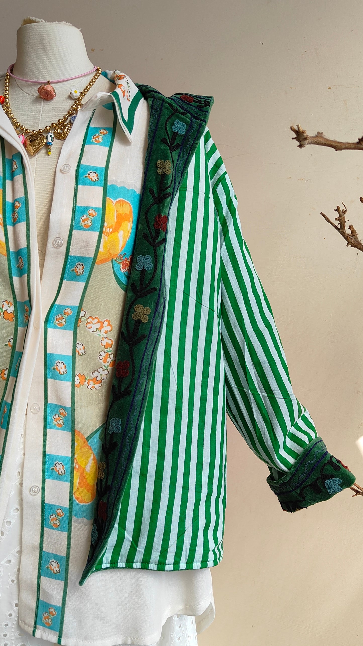 Giacca Boho con Tasche Laterali