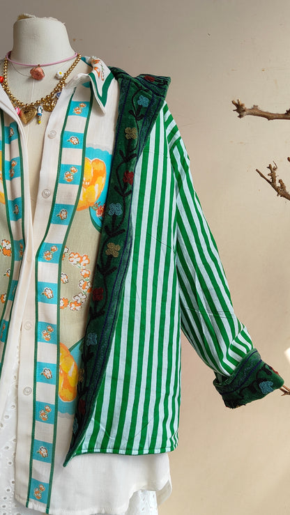 Giacca Boho con Tasche Laterali