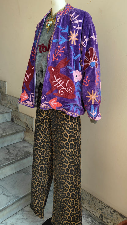Giacca Boho con Tasche Laterali