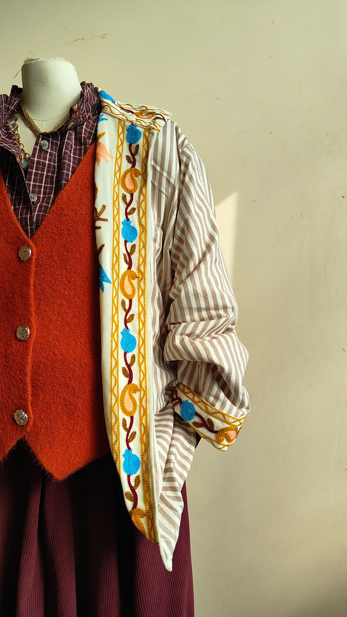 Giacca Boho con Tasche Laterali