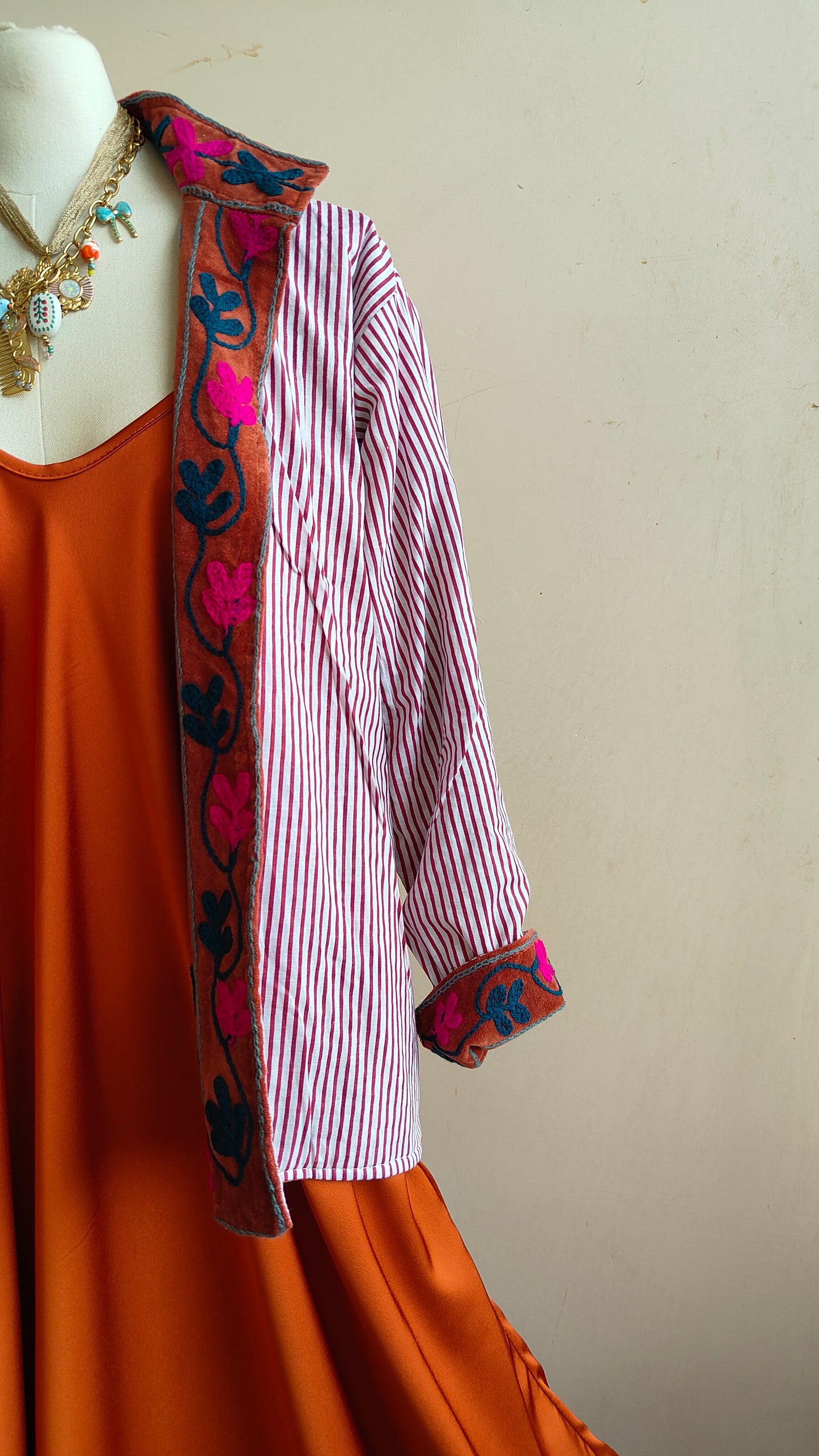 Giacca Boho con Tasche Laterali