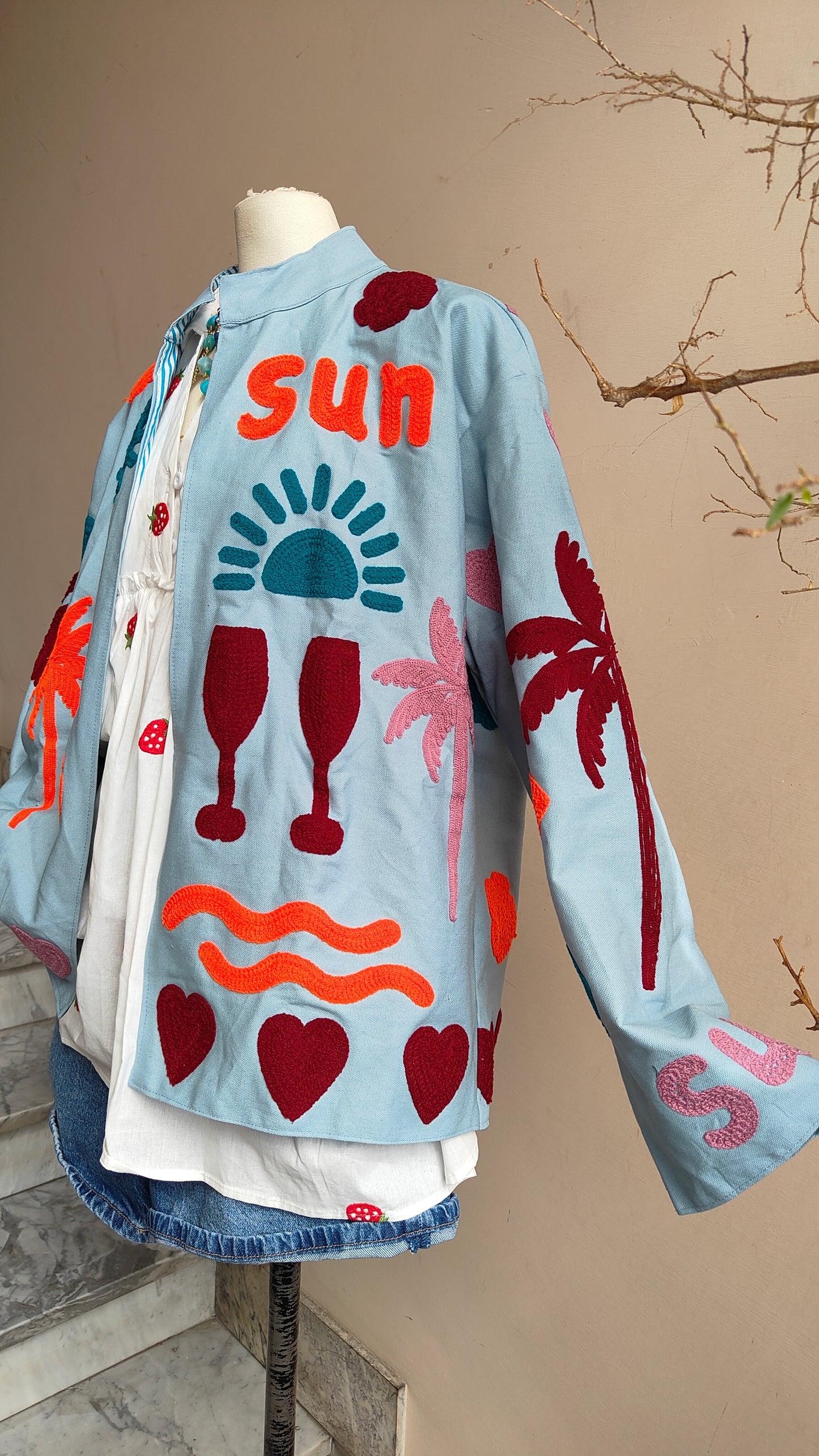 Giacca Boho Denim