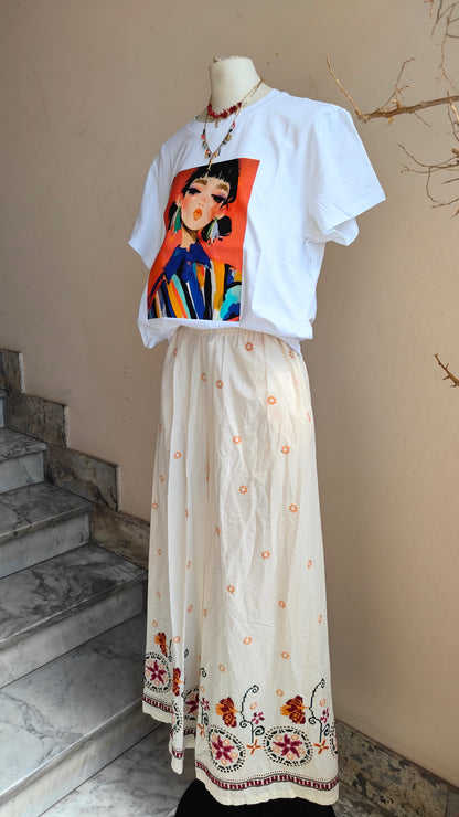 Pantaloni Ricamo