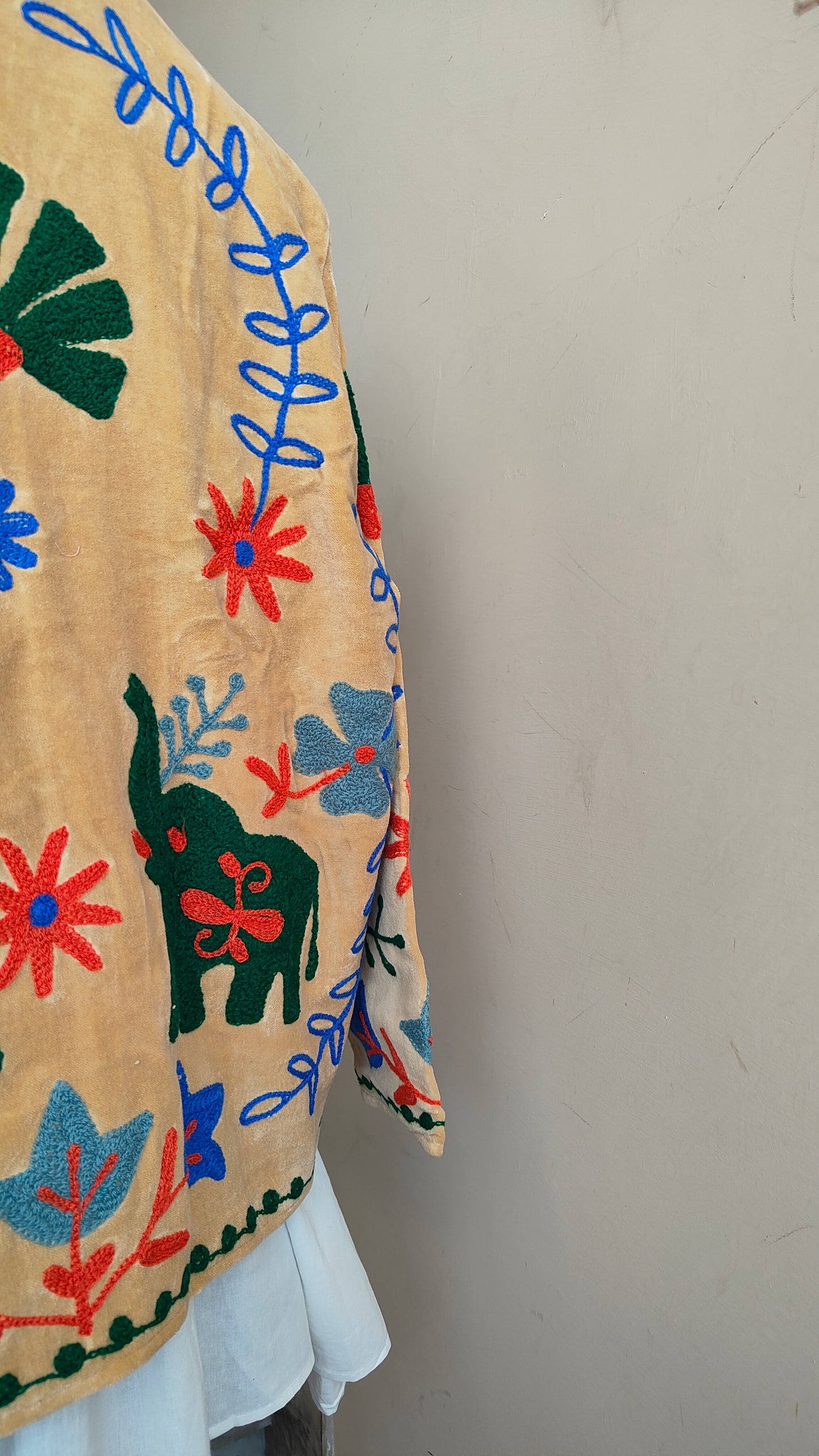 Giacca Boho con Tasche Laterali
