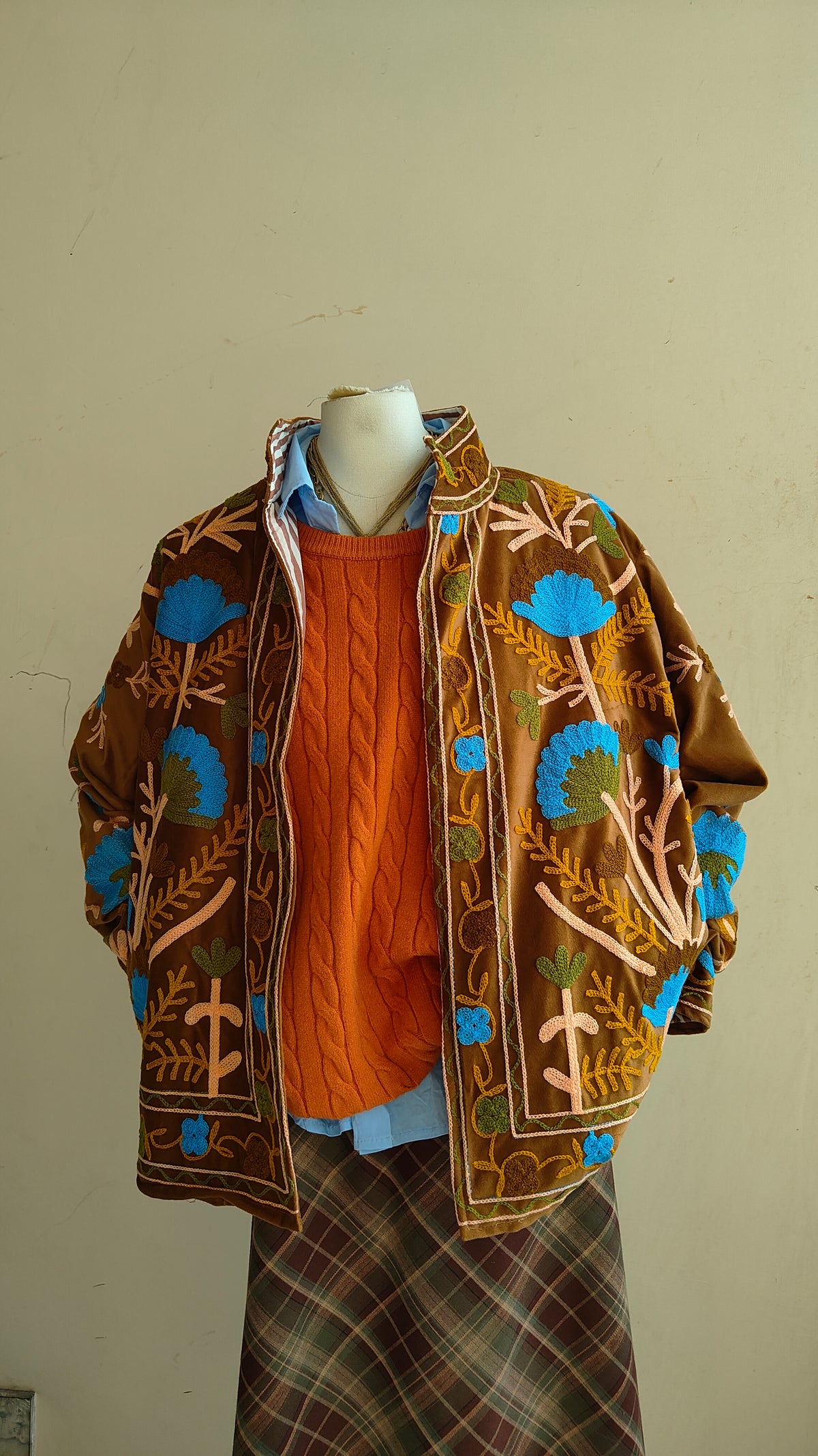 Giacca Boho con Tasche Laterali