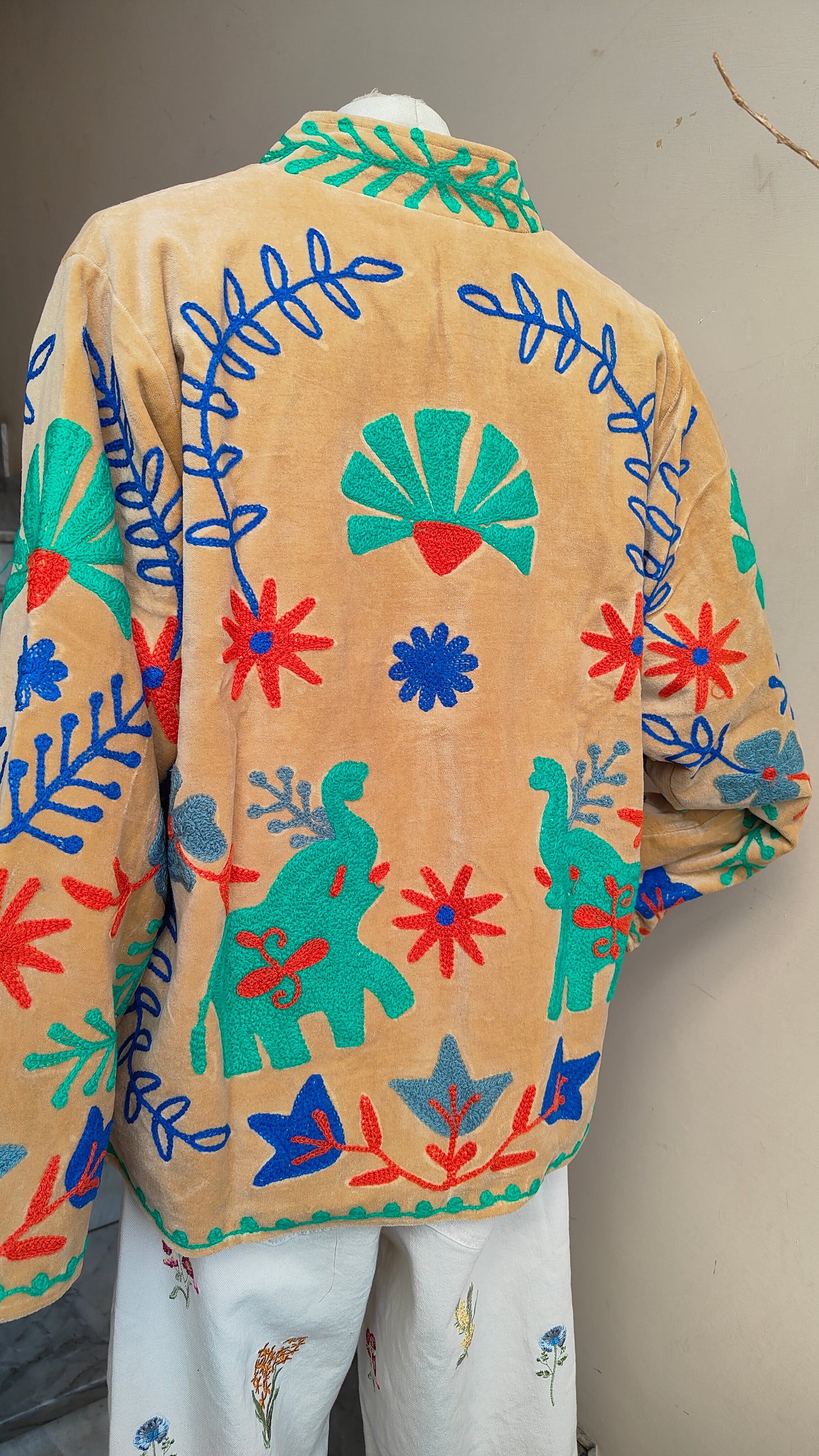 Giacca Boho con Tasche Laterali