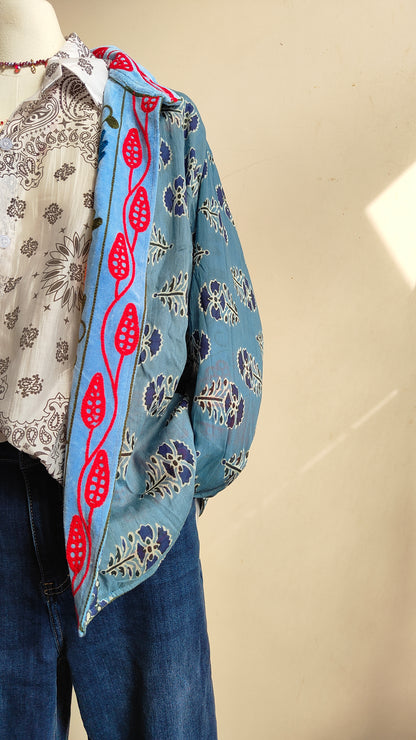 Giacca Boho con Tasche Laterali