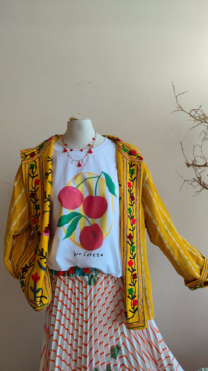Giacca Boho tasche Canapa