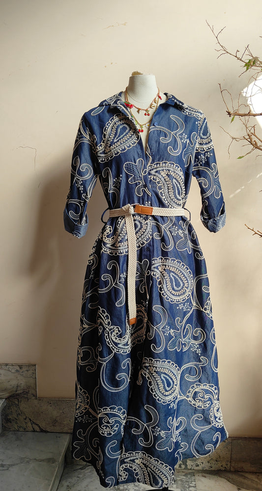 Abito Denim Paisley