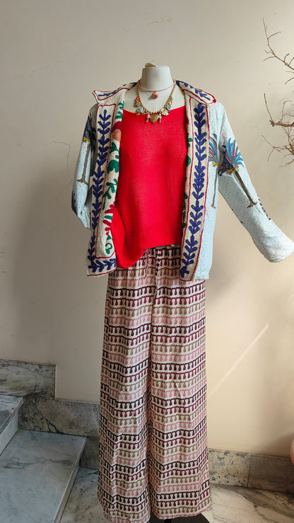 Giacca Boho tasche Canapa