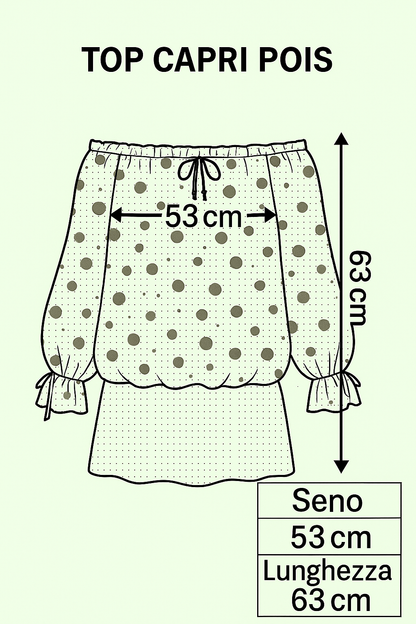 Blusa Capri Pois