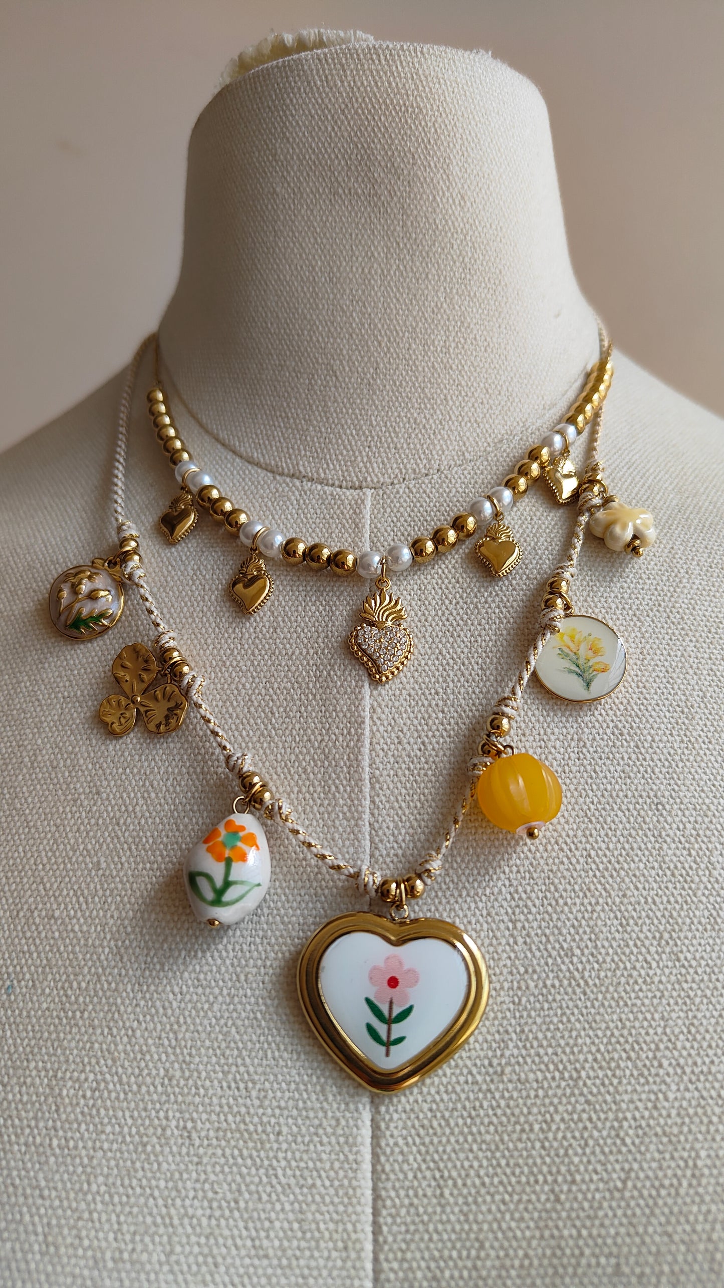 Collana Cuore Botanico