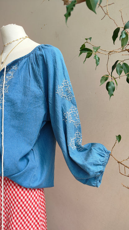 Blusa Ricamata Mirtilla