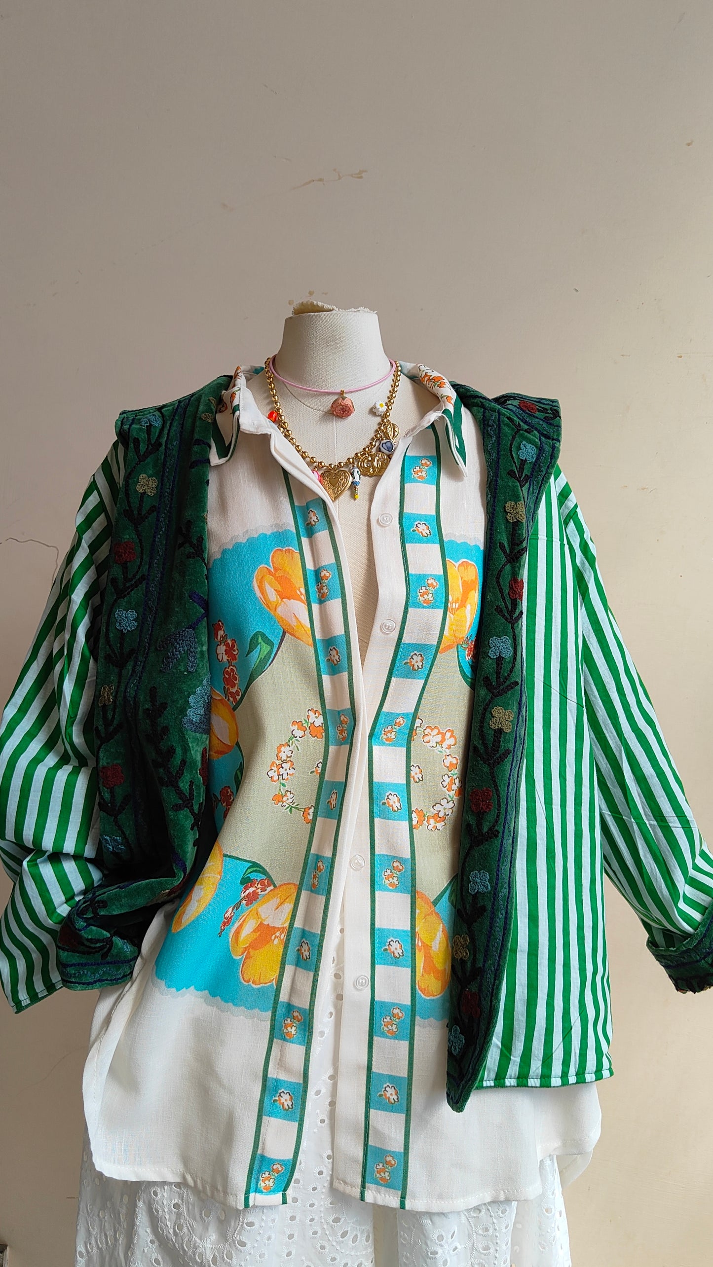 Giacca Boho con Tasche Laterali