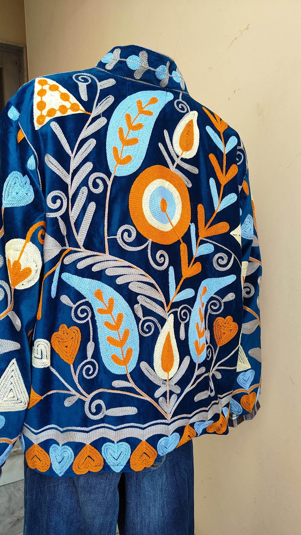 Giacca Boho con Tasche Laterali