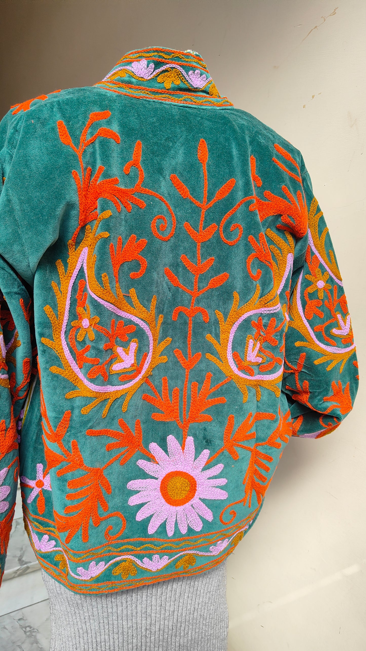 Giacca Boho con Tasche Laterali