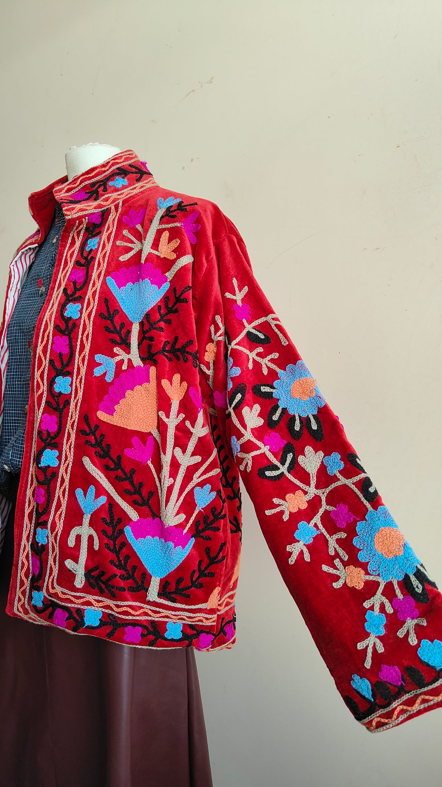 Giacca Boho con Tasche Laterali