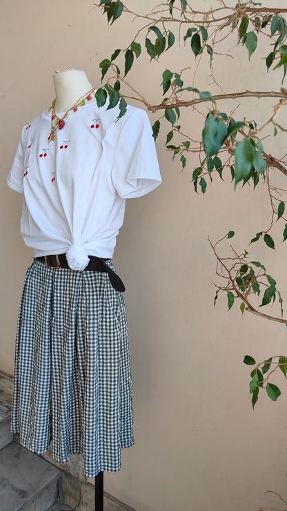 Gonna Pantalone Vichy Romance